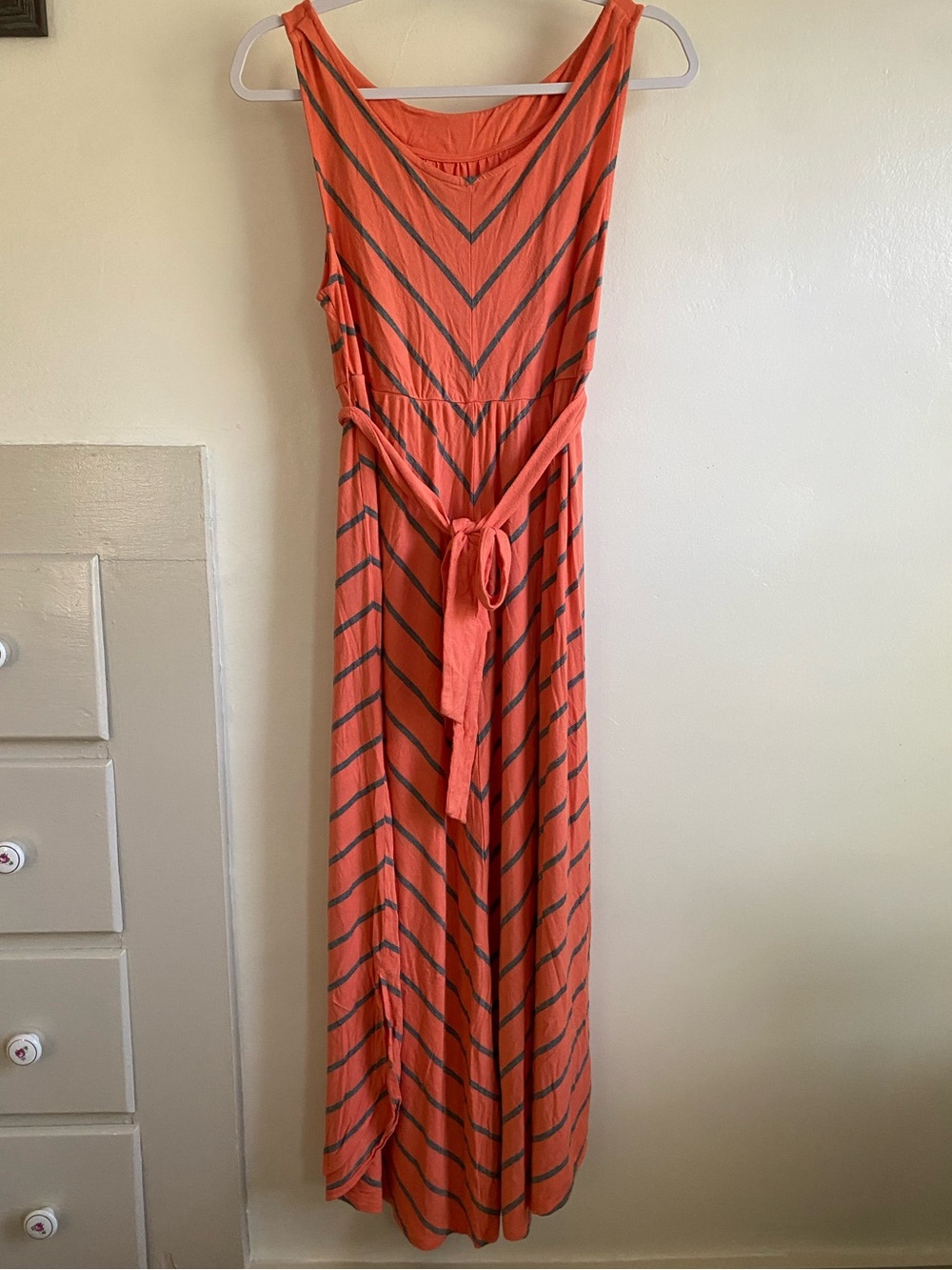 Liz Lange Striped Maternity Maxi Dress